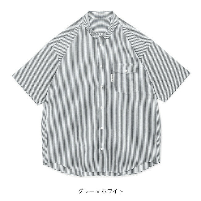 RIDGE MOUNTAIN GEAR ベーシックショートスリーブシャツ ストライプ メンズ
