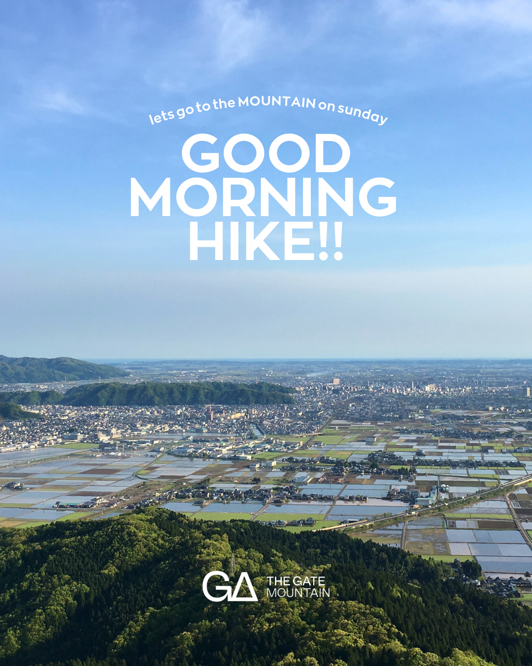 【日曜朝活】GOOD MORNING HIKE!! のご案内【ハイキング】