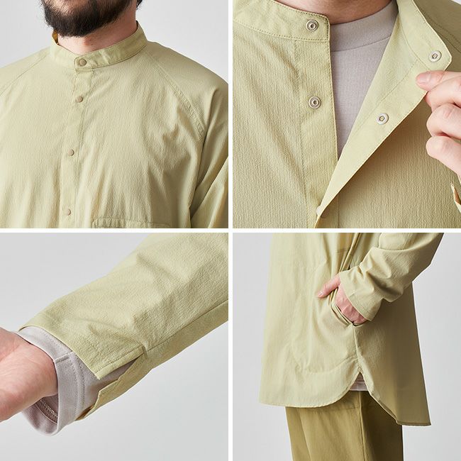 AXESQUIN / ロングシャツ/4/アクリル AXESQUIN ELEMENTS アクシーズクインエレメンツ 軽くて涼しいロング